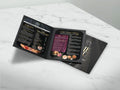 Menu Cover for 8.5 x 11 Menus, Double Panel - Black