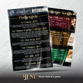 Laminated Menu 8.5in x 11in | Full color 2 sides